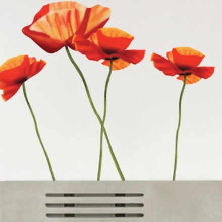 DEKORATIVNA STENSKA NALEPKA MAKOVI CVETOVI I WS009