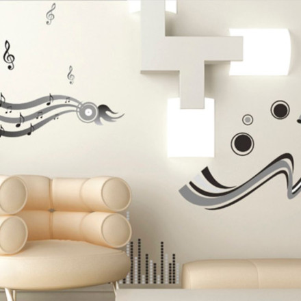 DEKORATIVNA STENSKA NALEPKA GLASBA I WS011